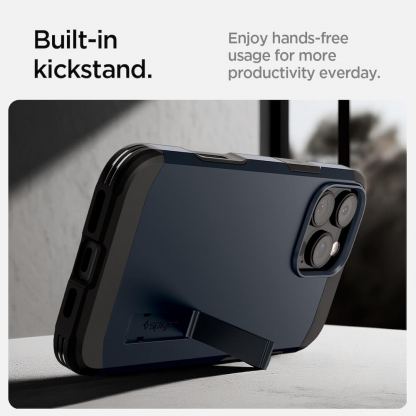 Spigen Tough Armor T AI MagSafe Case - хибриден кейс с най-висока степен на защита с MagSafe за iPhone 16 Pro (тъмносив) 14