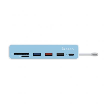 Adam Elements CASA i7 USB-C Clamp Hub iMac 24 - алуминиев USB-C хъб и четец за SD, microSD карти за iMac 24 (2021) (бял) 3