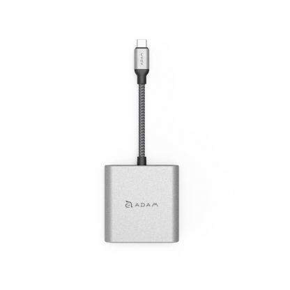 Adam Elements Casa H2 USB-C Hub Dual HDMI Adapter - адаптер за свързване от USB-C към два HDMI порта (тъмносив) 4