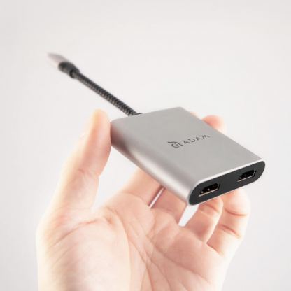 Adam Elements Casa H2 USB-C Hub Dual HDMI Adapter - адаптер за свързване от USB-C към два HDMI порта (тъмносив) 9