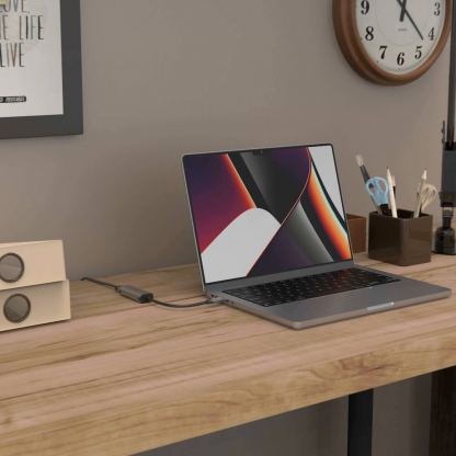 Adam Elements Casa USB-C with Ethernet Adapter 2.5Gb/s - адаптер USB-C към Ethernet за компютри с USB-C порт (тъмносив) 8