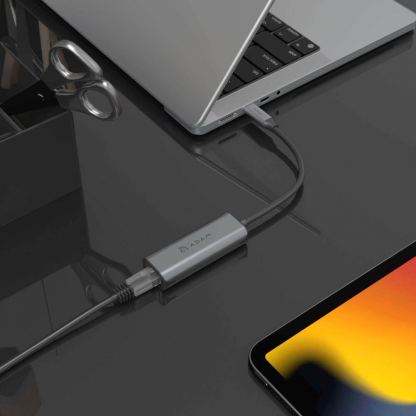 Adam Elements Casa USB-C with Ethernet Adapter 2.5Gb/s - адаптер USB-C към Ethernet за компютри с USB-C порт (тъмносив) 10