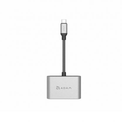 Adam Elements CASA Hub VH1 USB-C to VGA and HDMI 4K Adapter - адаптер за свързване от USB-C към VGA и HDMI 4K (тъмносив) 2