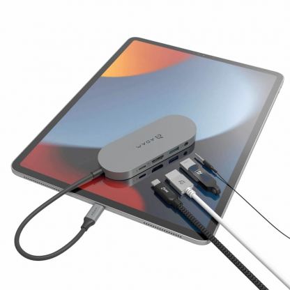 Adam Elements CASA USB-C 5-in-1 Hub with 480GB SSD - мултифункционален хъб за свързване на допълнителна периферия с вграден SSD диск за устройства с USB-C (тъмносив) 11