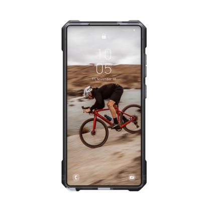 Urban Armor Gear Essential Armor MagSafe Case - удароустойчив силиконов калъф с MagSafe за Samsung Galaxy S25 Ultra (черен-прозрачен) 13