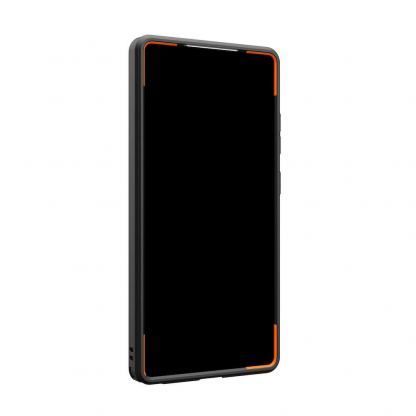 Urban Armor Gear Civilian MagSafe Case - удароустойчив хибриден кейс с MagSafe за Samsung Galaxy S25 Ultra (зелен-оранжев) 5