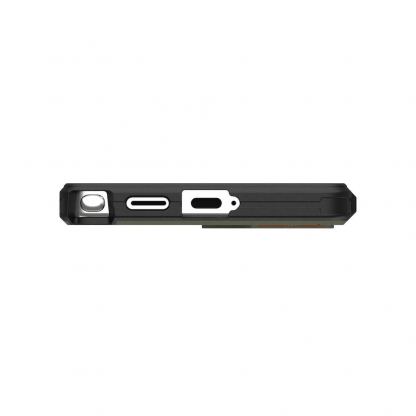 Urban Armor Gear Civilian MagSafe Case - удароустойчив хибриден кейс с MagSafe за Samsung Galaxy S25 Ultra (зелен-оранжев) 6
