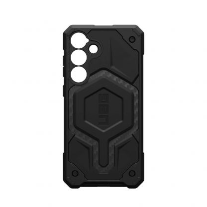 Urban Armor Gear Monarch Pro Case - удароустойчив хибриден кейс с MagSafe за Samsung Galaxy S25 Plus (черен-карбон) 8