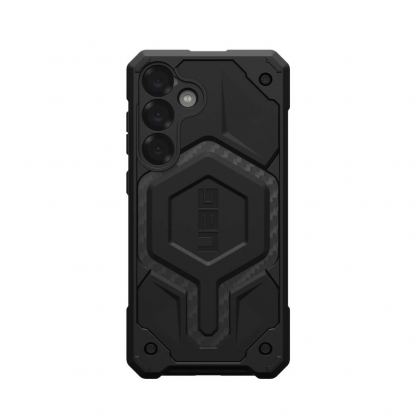 Urban Armor Gear Monarch Pro Case - удароустойчив хибриден кейс с MagSafe за Samsung Galaxy S25 Plus (черен-карбон) 15