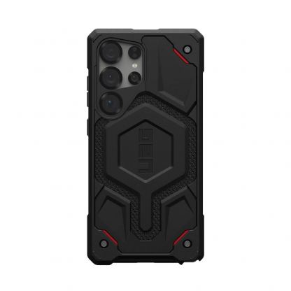 Urban Armor Gear Monarch Pro Kevlar Case - удароустойчив хибриден кейс с MagSafe за Samsung Galaxy S25 Ultra (черен-кевлар) 2