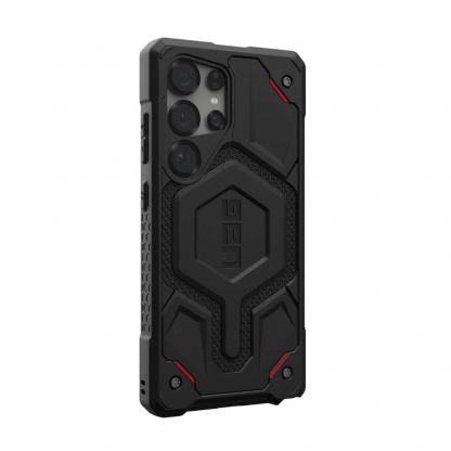 Urban Armor Gear Monarch Pro Kevlar Case - удароустойчив хибриден кейс с MagSafe за Samsung Galaxy S25 Ultra (черен-кевлар) 4
