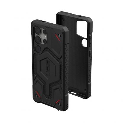 Urban Armor Gear Monarch Pro Kevlar Case - удароустойчив хибриден кейс с MagSafe за Samsung Galaxy S25 Ultra (черен-кевлар) 15