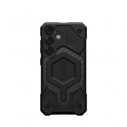 Urban Armor Gear Monarch Pro Case - удароустойчив хибриден кейс с MagSafe за Samsung Galaxy S25 (черен-карбон) 2