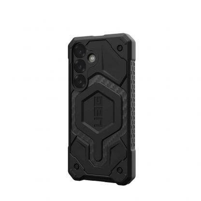 Urban Armor Gear Monarch Pro Case - удароустойчив хибриден кейс с MagSafe за Samsung Galaxy S25 (черен-карбон) 3