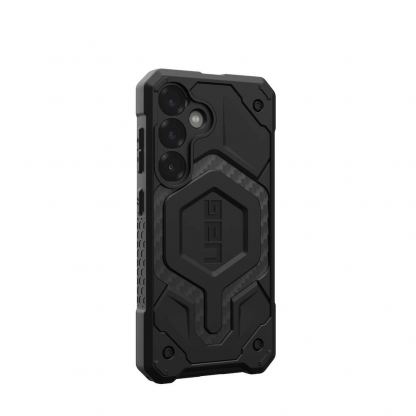 Urban Armor Gear Monarch Pro Case - удароустойчив хибриден кейс с MagSafe за Samsung Galaxy S25 (черен-карбон) 4