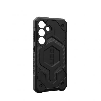 Urban Armor Gear Monarch Pro Case - удароустойчив хибриден кейс с MagSafe за Samsung Galaxy S25 (черен-карбон) 10