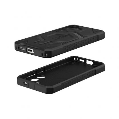 Urban Armor Gear Monarch Pro Case - удароустойчив хибриден кейс с MagSafe за Samsung Galaxy S25 (черен-карбон) 14