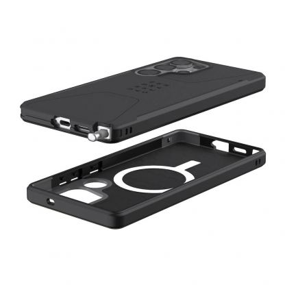 Urban Armor Gear Civilian MagSafe Case - удароустойчив хибриден кейс с MagSafe за Samsung Galaxy S25 Ultra (черен) 14
