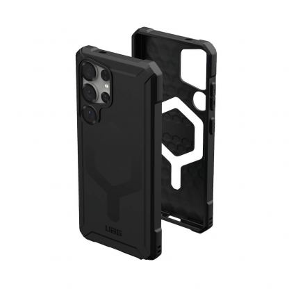 Urban Armor Gear Essential Armor MagSafe Case - удароустойчив силиконов калъф с MagSafe за Samsung Galaxy S25 Ultra (черен) 2
