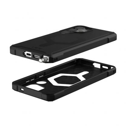 Urban Armor Gear Essential Armor MagSafe Case - удароустойчив силиконов калъф с MagSafe за Samsung Galaxy S25 Ultra (черен) 3