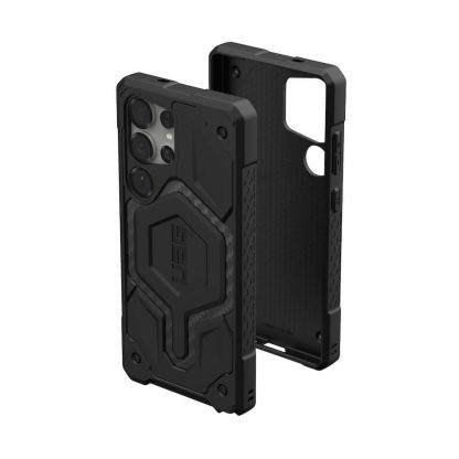 Urban Armor Gear Monarch Pro Case - удароустойчив хибриден кейс с MagSafe за Samsung Galaxy S25 Ultra (черен-карбон) 15