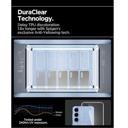 Spigen Ultra Hybrid Case - хибриден кейс с висока степен на защита за Samsung Galaxy S25 Plus (прозрачен) 13