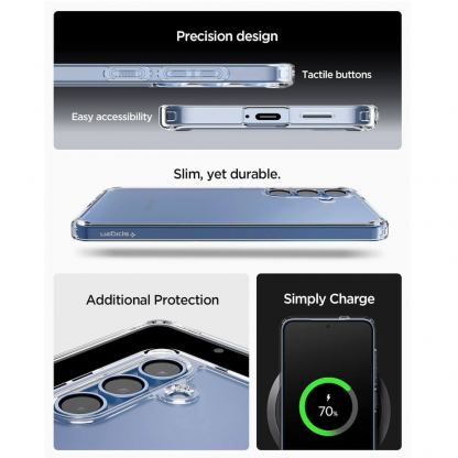 Spigen Ultra Hybrid Case - хибриден кейс с висока степен на защита за Samsung Galaxy S25 Plus (прозрачен) 16