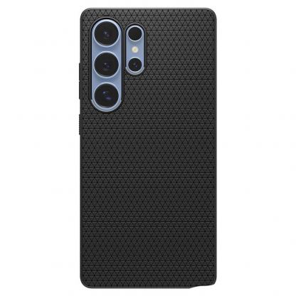 Spigen Liquid Air Case - силиконов (TPU) калъф с висока степен на защита за Samsung Galaxy S25 Ultra (черен) 2