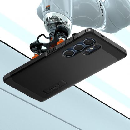 Spigen Tough Armor MagSafe Case - хибриден кейс с най-висока степен на защита с MagSafe за Samsung Galaxy S25 Ultra (черен) 12