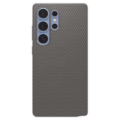 Spigen Liquid Air Case - силиконов (TPU) калъф с висока степен на защита за Samsung Galaxy S25 Ultra (сив) 2