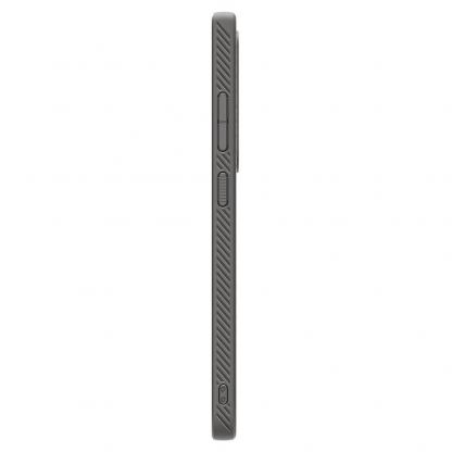 Spigen Liquid Air Case - силиконов (TPU) калъф с висока степен на защита за Samsung Galaxy S25 Ultra (сив) 5