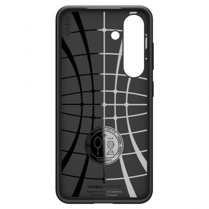 Spigen Liquid Air Case - силиконов (TPU) калъф с висока степен на защита за Samsung Galaxy S25 Plus (черен) 4