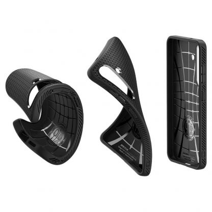 Spigen Liquid Air Case - силиконов (TPU) калъф с висока степен на защита за Samsung Galaxy S25 Plus (черен) 12