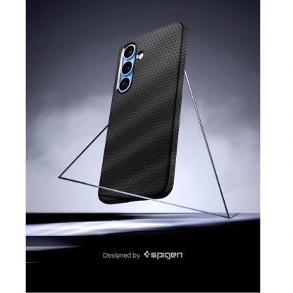 Spigen Liquid Air Case - силиконов (TPU) калъф с висока степен на защита за Samsung Galaxy S25 Plus (черен) 14