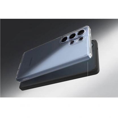 Spigen Ultra Hybrid Case - хибриден кейс с висока степен на защита за Samsung Galaxy S25 Ultra (прозрачен) 11