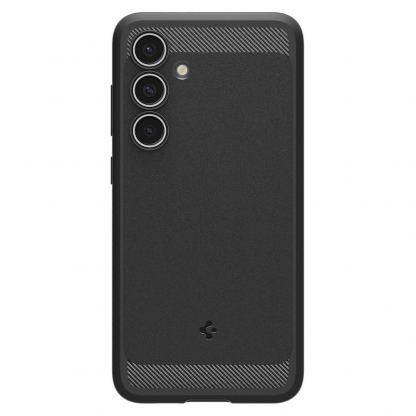 Spigen Rugged Armor Case - тънък качествен силиконов (TPU) калъф за Samsung Galaxy S24 FE (черен) 2