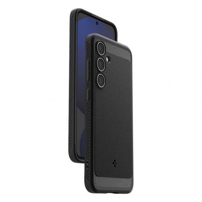Spigen Rugged Armor Case - тънък качествен силиконов (TPU) калъф за Samsung Galaxy S24 FE (черен) 9