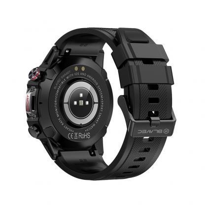 Blavec M07 Raptor HD Amoled Smartwatch - умен фитнес часовник с фунцция за измерване на пулса за iOS и Android (тъмносив) 2