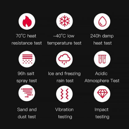 Blavec M07 Raptor HD Amoled Smartwatch - умен фитнес часовник с фунцция за измерване на пулса за iOS и Android (тъмносив) 4