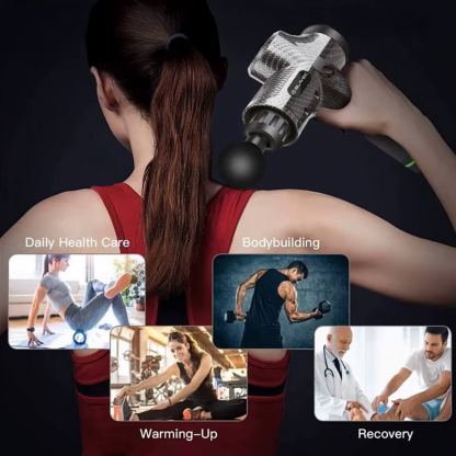 Blavec Cordless Massage Gun MAX - безжичен електрически масажор за цялото тяло (черен) 7