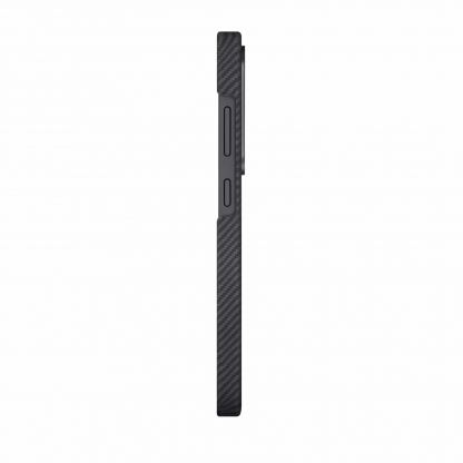 Pitaka MagEZ 6 600D Aramid Fiber MagSafe Case - кевларен кейс с MagSafe за Samsung Galaxy S25 Ultra (черен-сив)  2