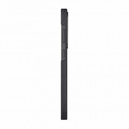 Pitaka MagEZ 6 600D Aramid Fiber MagSafe Case - кевларен кейс с MagSafe за Samsung Galaxy S25 Plus (черен-сив)  3