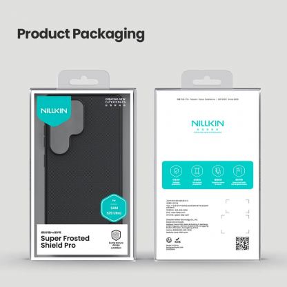 Nillkin Super Frosted Shield Pro Case - хибриден  удароустойчив кейс за Samsung Galaxy S25 Ultra (черен) 4