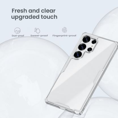 Nillkin Nature TPU Pro Case - хибриден удароустойчив кейс за Samsung Galaxy S25 Ultra (прозрачен) 4