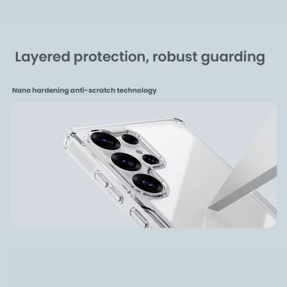 Nillkin Nature TPU Pro Case - хибриден удароустойчив кейс за Samsung Galaxy S25 Ultra (прозрачен) 5