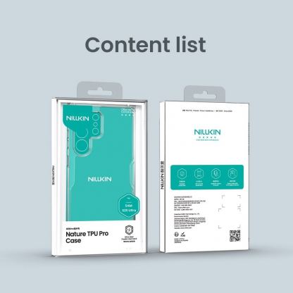 Nillkin Nature TPU Pro Case - хибриден удароустойчив кейс за Samsung Galaxy S25 Ultra (прозрачен) 7