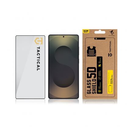 Tactical Glass Shield 5D - стъклено защитно покритие за целия дисплей на на Samsung Galaxy S25 Ultra (прозрачен-черен) 3