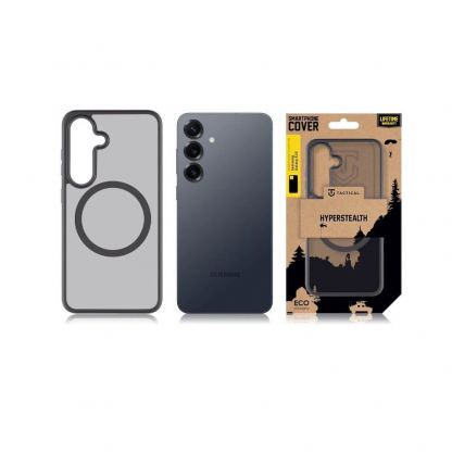 Tactical MagForce Hyperstealth Cover - хибриден удароустойчив кейс с MagSafe за Samsung Galaxy S25 (черен) 3