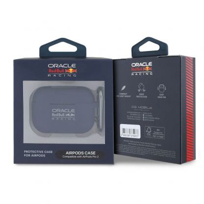 Red Bull AirPods Pro 2 Silicone Case - силиконов калъф с карабинер за Apple AirPods Pro 2 (тъмносин) 2