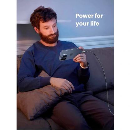 Ugreen USB-C to USB-C Data Cable 60W - кабел с бързо зареждане за устройства с USB-C порт (200 см) (черен)  3